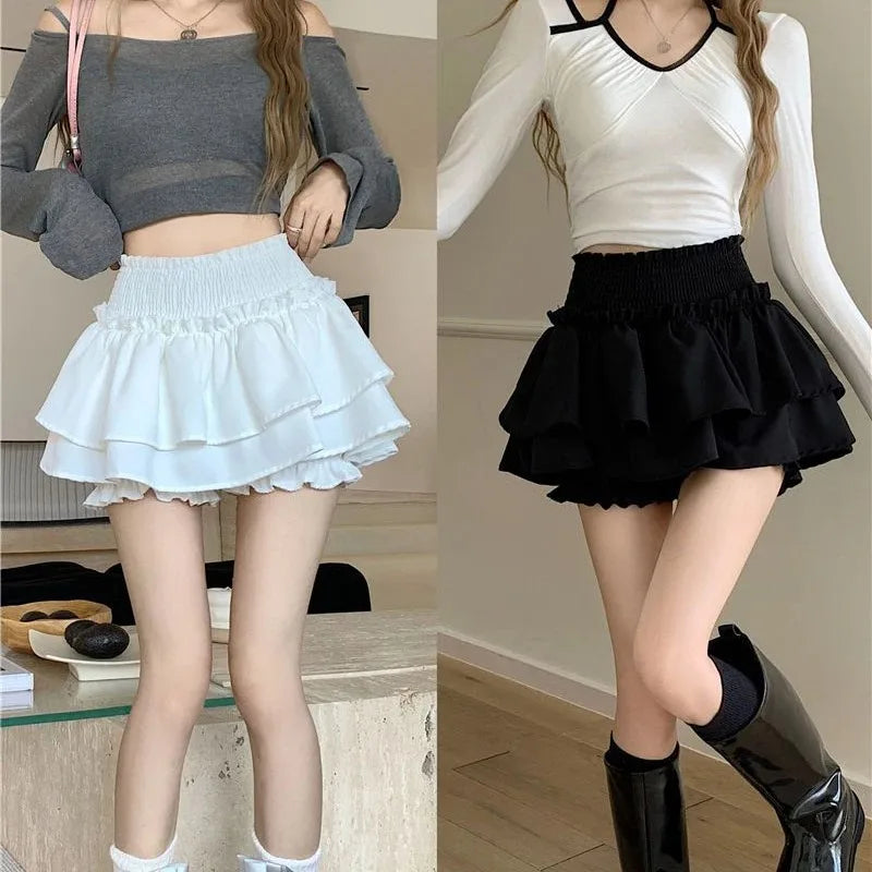 Windproof and anti glare pleated skirt, summer